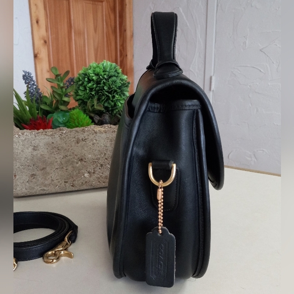 Coach Large Plaza Bag, Black, Late 1980's - Early 1990's - Picture 5 of 15